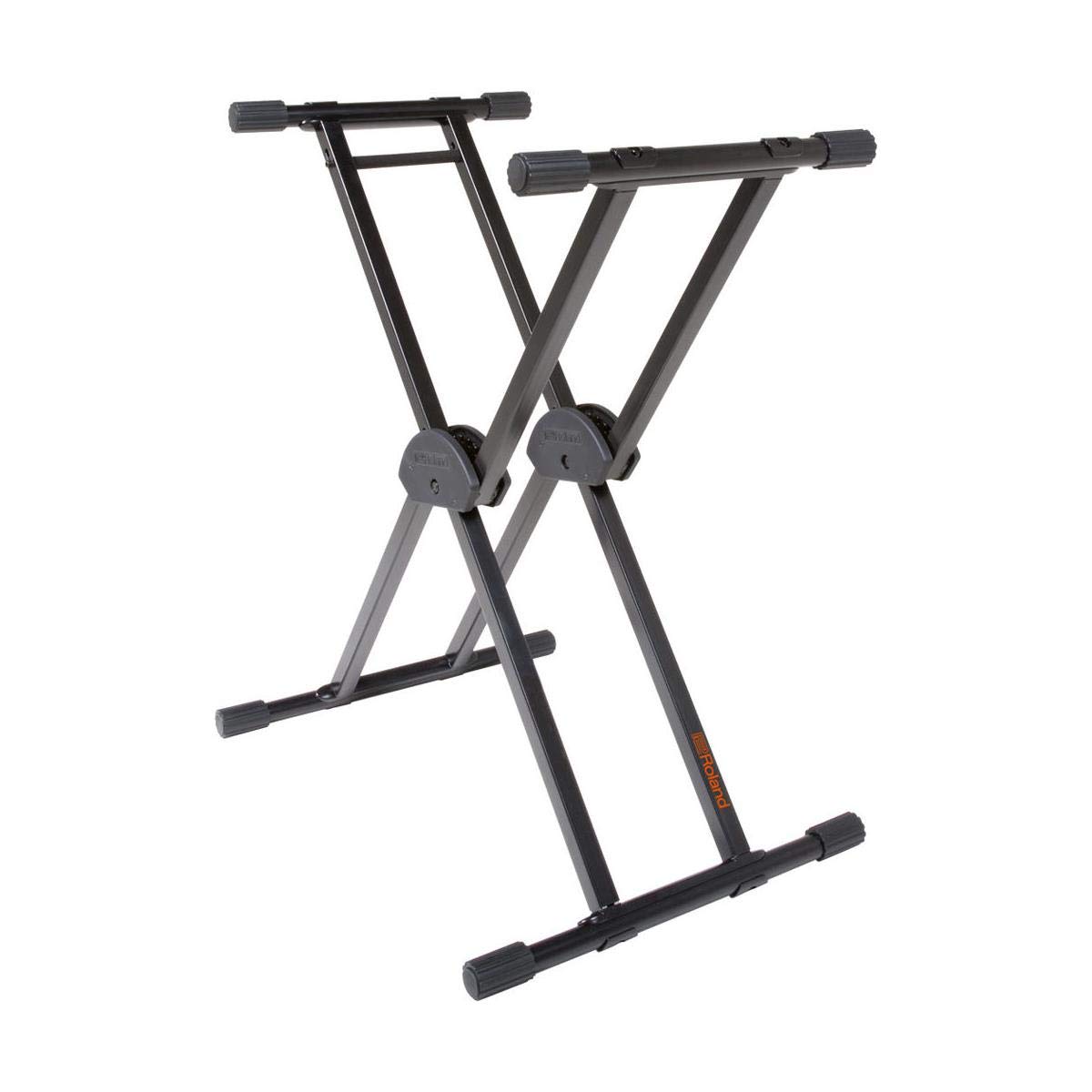 Roland KS-20X Spring Loaded Electronic Keyboard Stand, Double Brace , Black