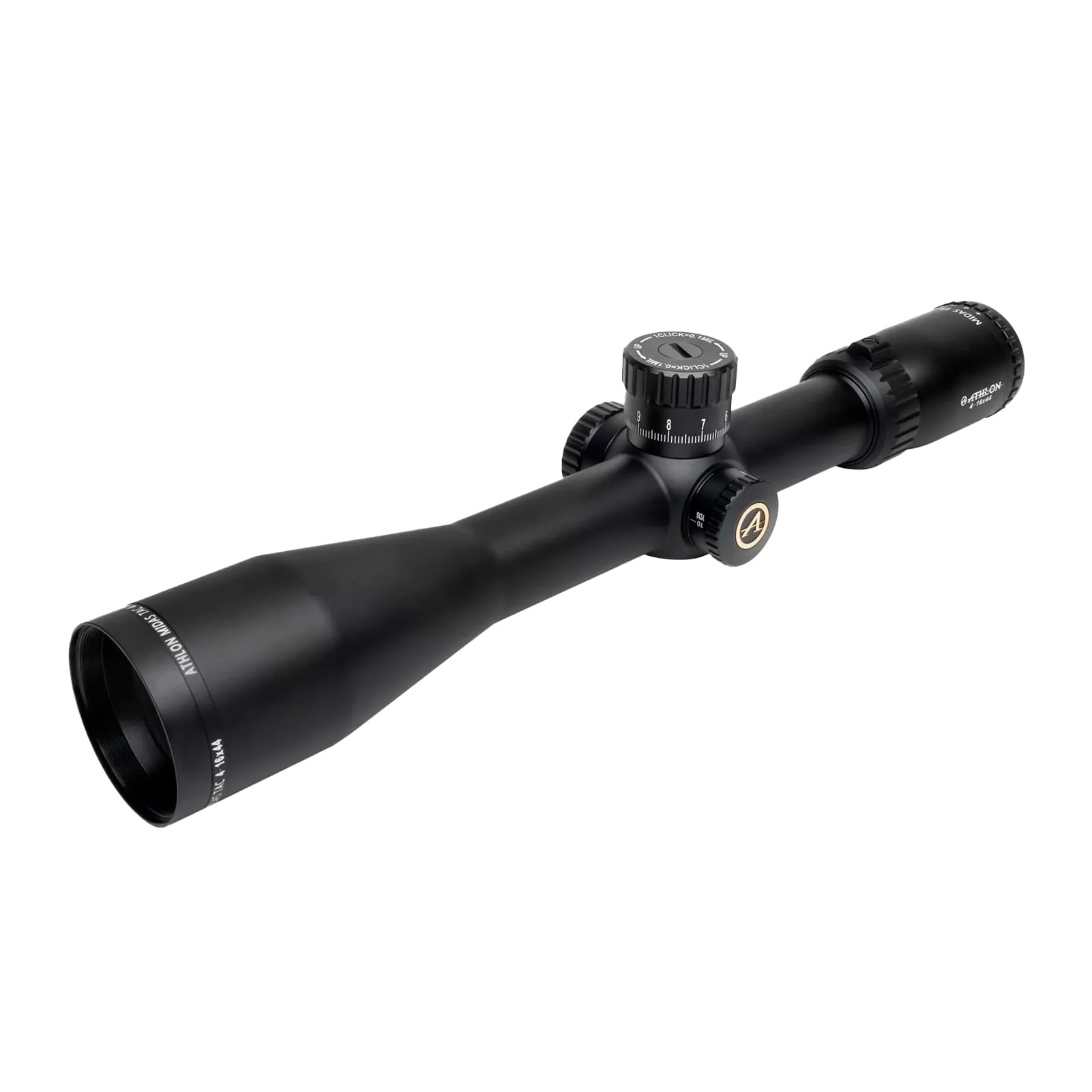 Athlon Optics Midas TAC HD 4-16x44 F1 30mm Tube ZeroStop Shockproof Weatherproof Hunting Long-Range Target Shooting Gun Scope | APRS2 FFP MIL Reticle