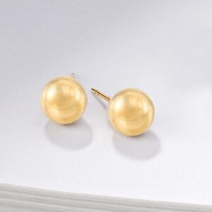 Ross-Simons Italian 8mm 18kt Yellow Gold Ball Stud Earrings