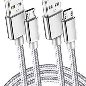 Kids Tablet Charger Cords 10ft, 2pack Android Fast Charging Cable Comaptible with Amazon Kindle Fire HD 7 8 10(1-8th Gen),Micro Type Samsung Tab A E S, Graphics Drawing Tablet and Ring Video Doorbell