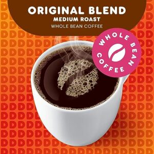 Dunkin' Original Blend Medium Roast Whole Bean Coffee, 12 Ounces (Pack of 6)