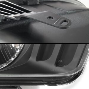 AKKON - For 2005 2006 2007 2008 2009 Ford Mustang OE Direct Replacement Black Headlights Lamp Left + Right