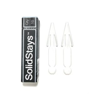 SolidStays 10 pack of Collar Stays That Never Fall Out