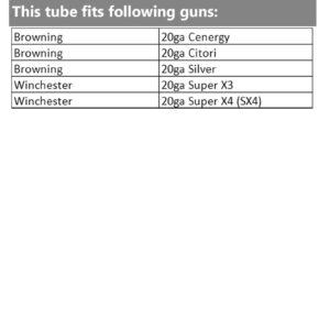 Patternmaster Code Black Turkey .565 20 Gauge Hunting Shotgun Accessory Durable 17-4 Stainless Steel Ported Choke Tube|Effective Range Up to 70 Yards|for Browning Invector Plus/Winchester SX3 (5581)