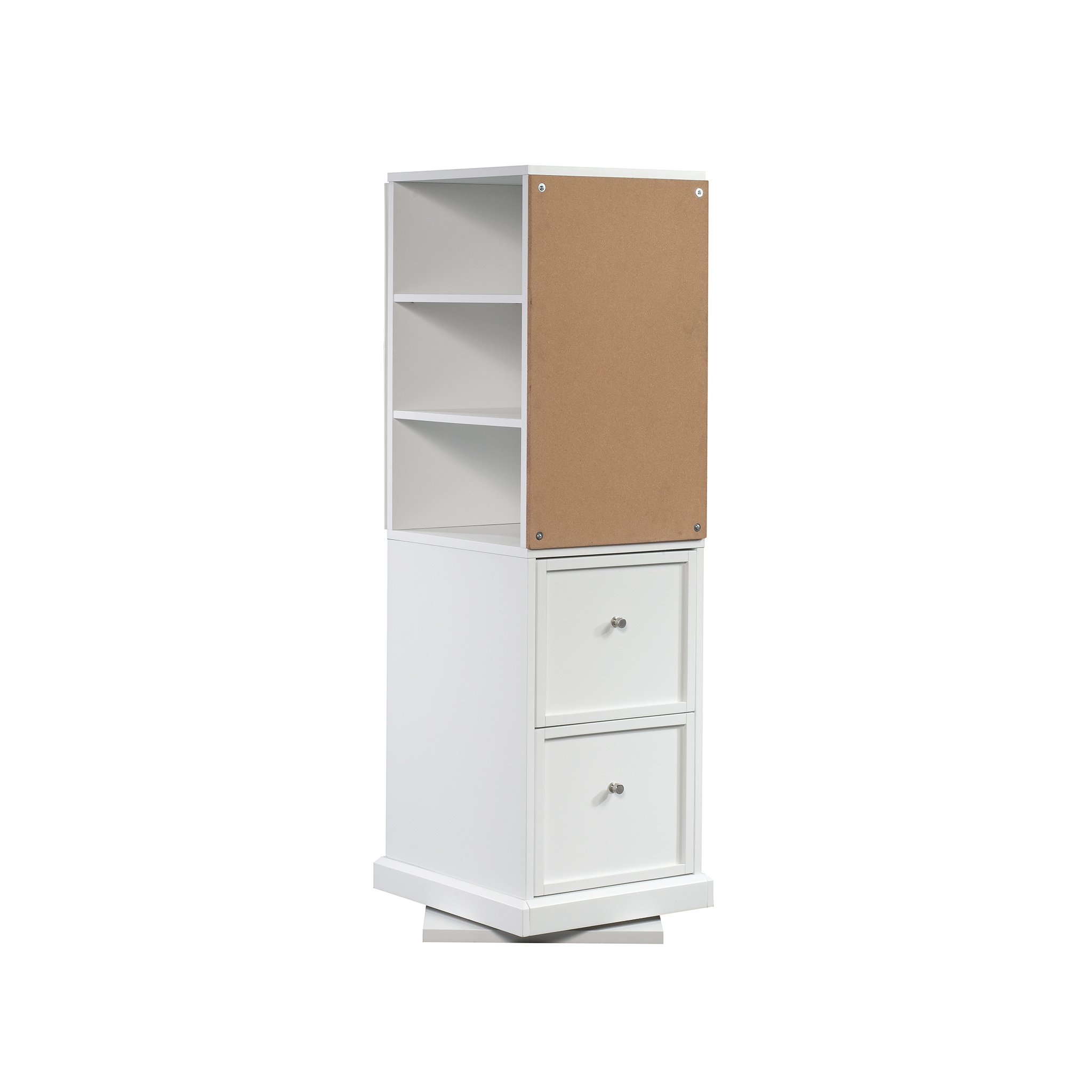 Sauder Pro Series Craft Tower/Pantry cabinets, L: 17.91" x W: 20.08" x H: 57.80", White finish