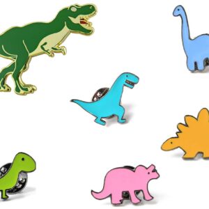 Dinosaur Pins for Backpacks Jurassic Dinosaur Enamel Pin Set Cute Enamel Pins