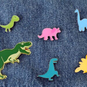 Dinosaur Pins for Backpacks Jurassic Dinosaur Enamel Pin Set Cute Enamel Pins