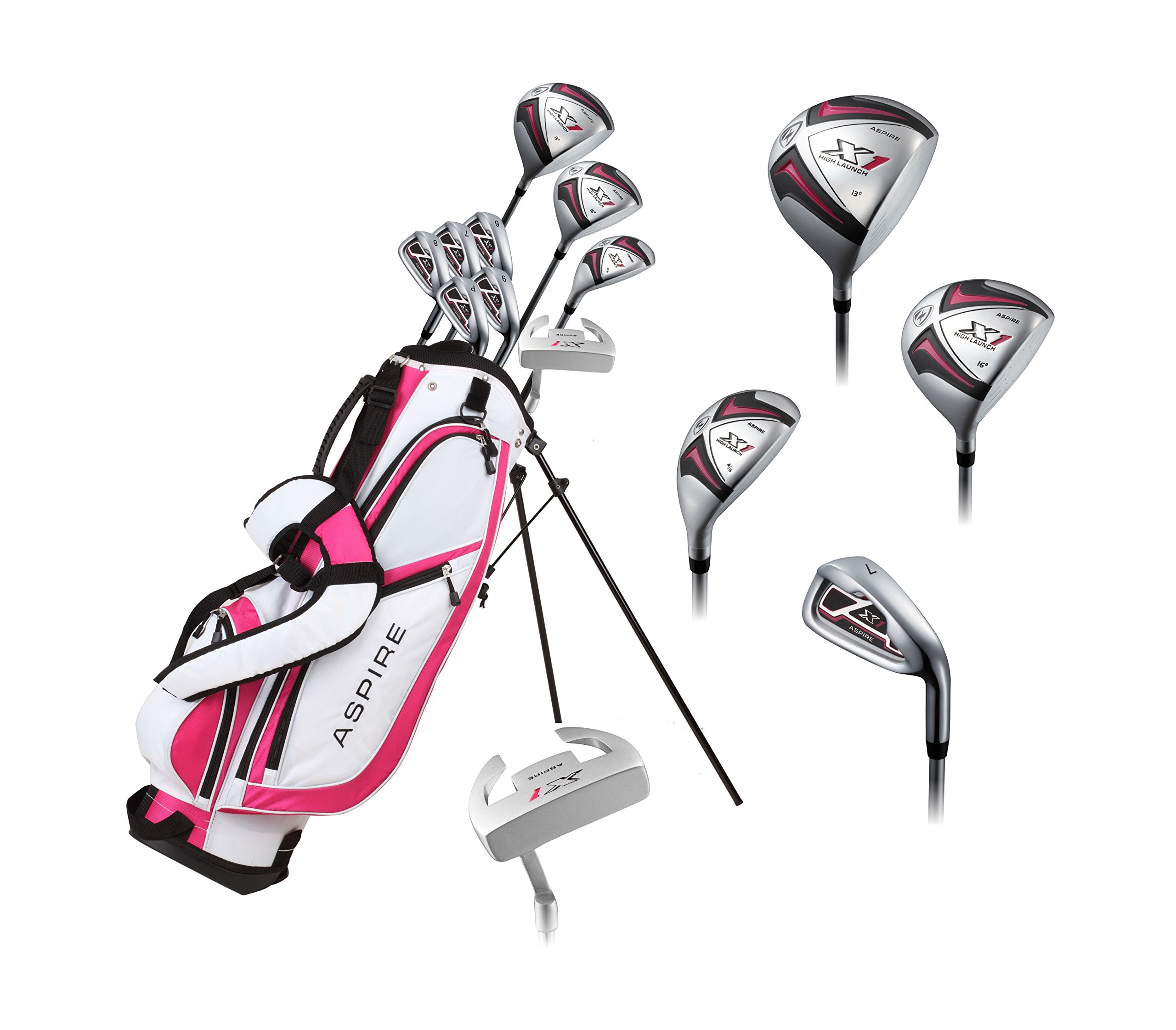 Ladies Pink Right Handed Golf Club Set