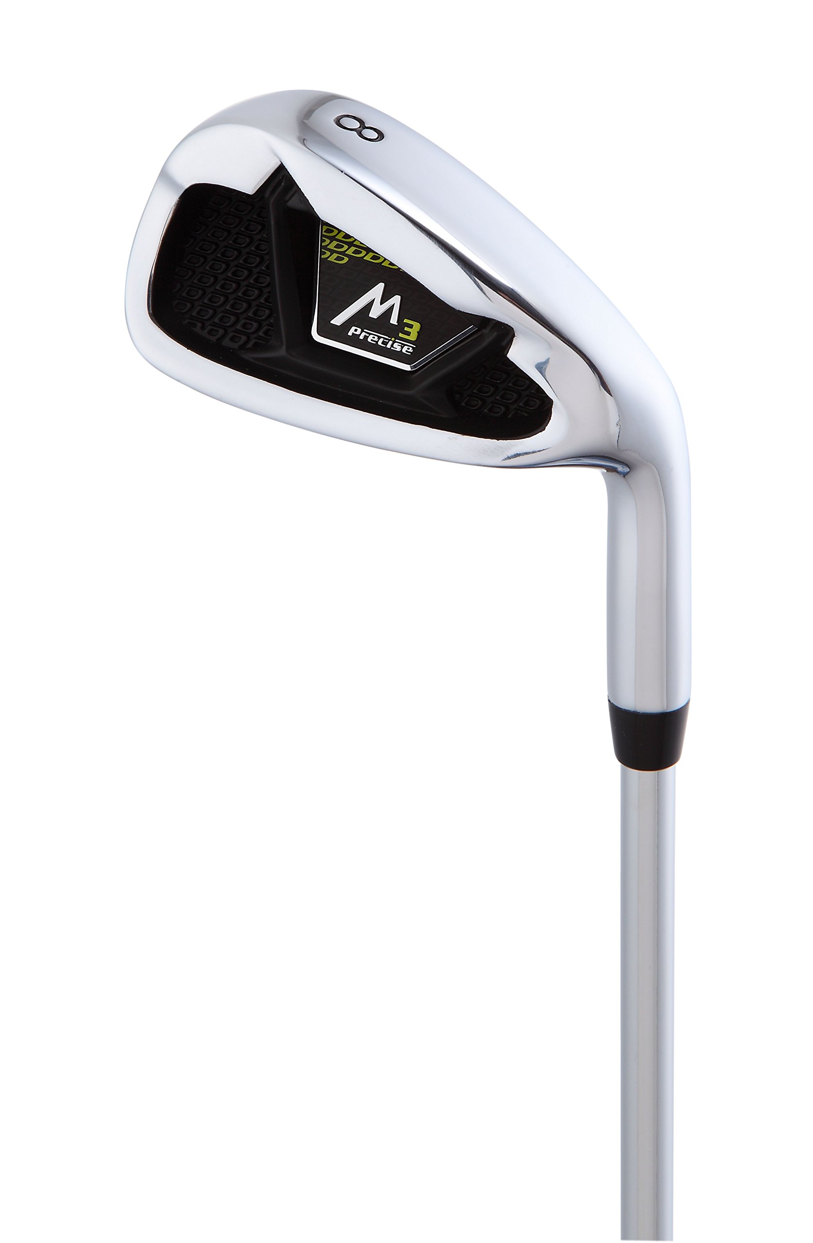 Precise M3 Tall Men's Right Handed Complete Golf Club Set (6'1" to 6'4") Include: 460cc Driver, 3 Wood, 21* Hybrid, 6-9 Irons, Pitching Wedge, Putter, Deluxe Stand Bag & 3 Headcovers, Black Lime