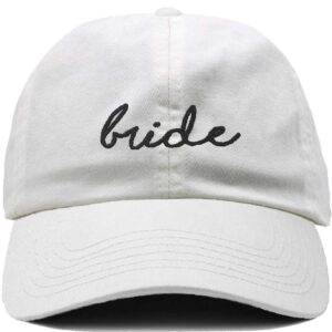 Funky Junque Dad Hat Unconstructed Low Profile Bridal Baseball Cap - Bride