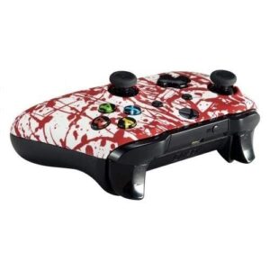 MODDEDZONE Custom MODDED Wireless Controller for Xbox One S/X and PC - With Unique Smart Mods - Best For First Person Shooter Games - Handcrafted by Experts in USA with Unique Design - Blood Splatter