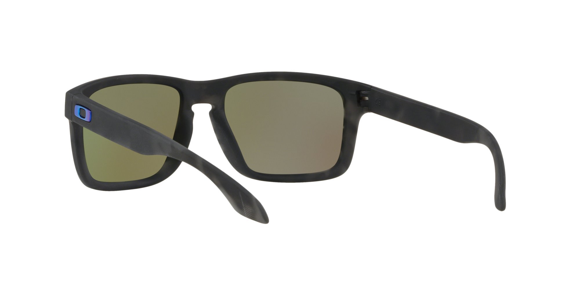 Oakley Men's Holbrook Rectangular Sunglasses, Matte Black Tortoise/Prizm Sapphire Iridium Polarized, 56 mm