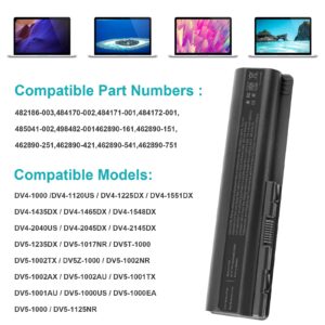 58Wh Laptop Battery for HP DV4 DV5 DV6 G50 G60 G60T-200 CTO G61 G70 HDX X16 HDX X16T Premium HDX16 HSTNN-LB72 HSTNN-LB73 HSTNN-UB72 HSTNN-CB73 HSTNN-DB72 HSTNN-DB73 HSTNN-IB72 HSTNN-IB73 dm1-2000