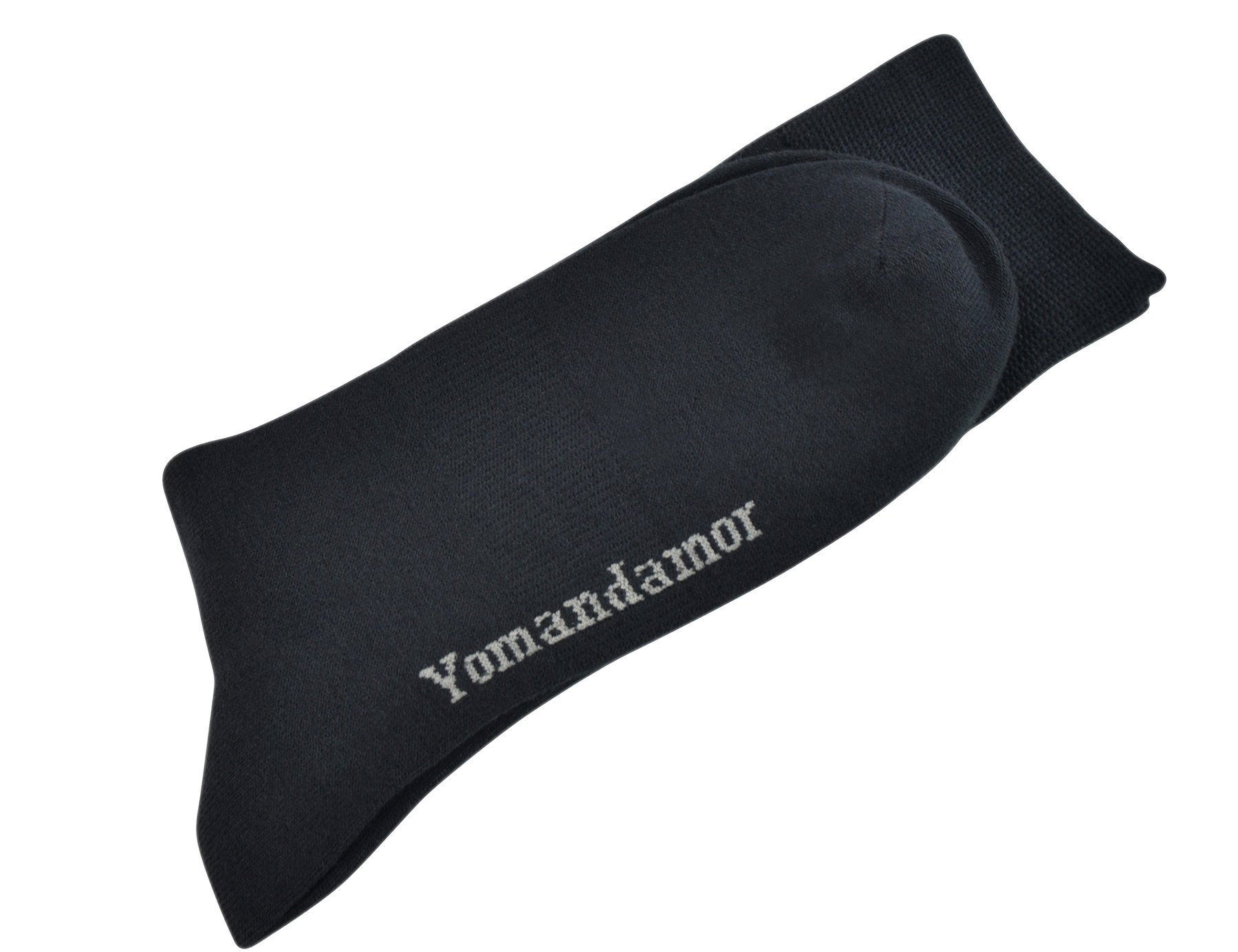 Yomandamor 5 Pairs Men's Crew Dress Socks with Arch Support and Seamless Toe