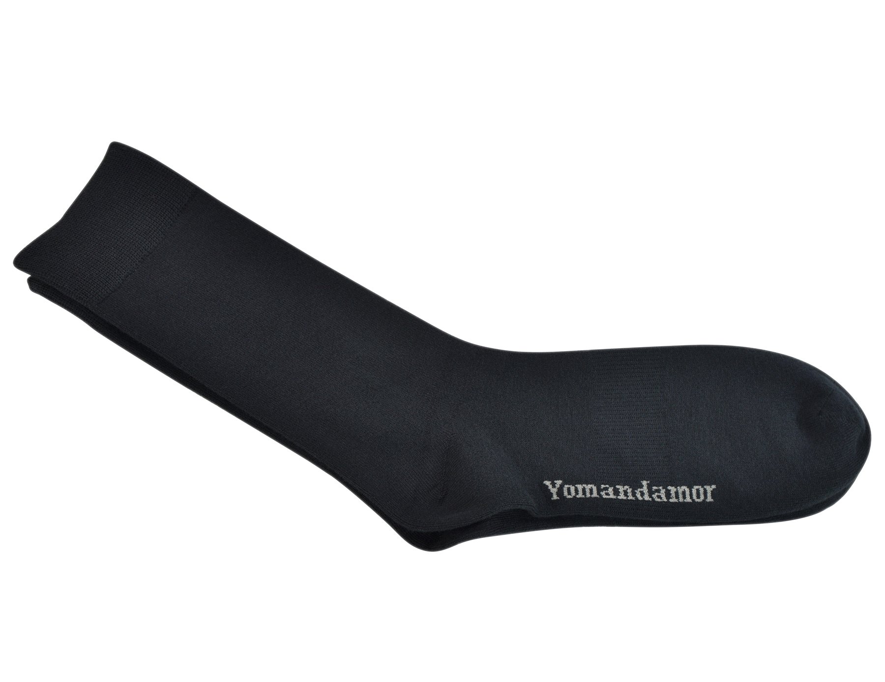 Yomandamor 5 Pairs Men's Crew Dress Socks with Arch Support and Seamless Toe