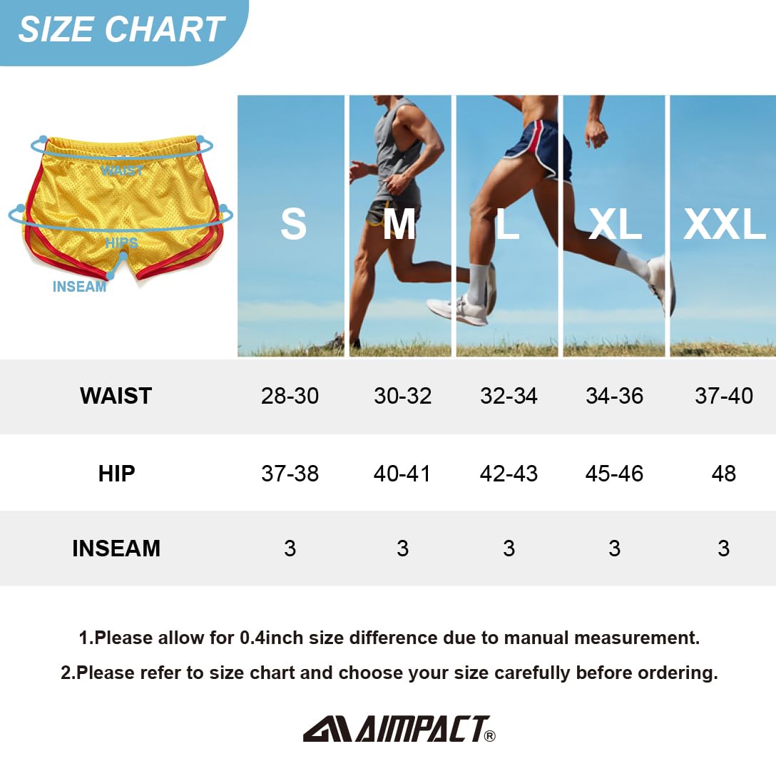 AIMPACT Mens Workout Jogging Suit Halloween Shorts Bodybuilding Shorts Yellow (AC11Yellow M)