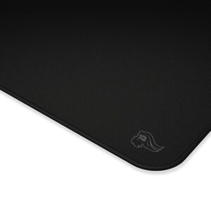 Glorious XL Gaming Mouse Mat/Pad - Stealth Edition- Large, Wide (XL) Black Cloth Mousepad, Stitched Edges | 16"x18" (G-XL-Stealth)