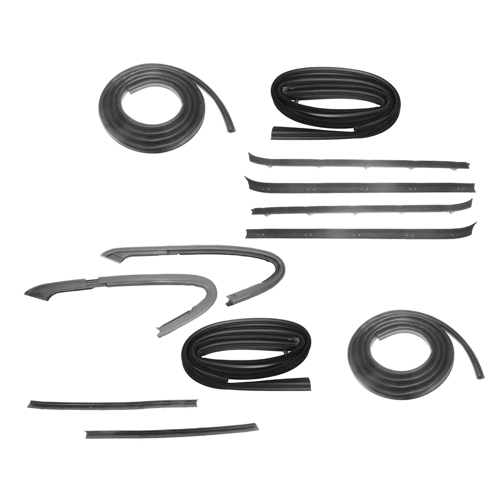 Door & Window Sweep Weatherstrip Seals Kit Set Compatible with GMC Chevy 1500 Pickup Truck