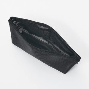 MUJI Nylon Pen CASE with Gusset Black