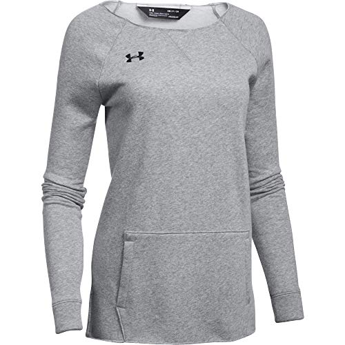 Under Armour Women's UA Hustle Fleece Crew MD Gray