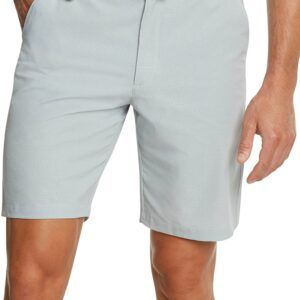 Three Sixty Six Mens Dry Fit Golf Shorts 10 in Inseam - Quick Dry Casual Chinos w/Elastic Waist