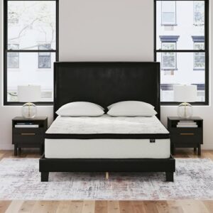 Signature Design by Ashley Twin Size Chime 12 Inch Medium Firm Hybrid Mattress with Cooling Gel Memory Foam