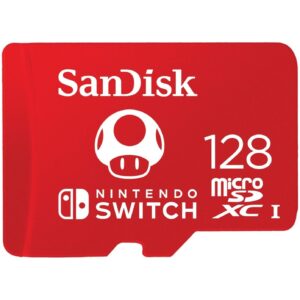 SanDisk 128GB microSDXC Card, Licensed for Nintendo Switch - SDSQXAO-128G-GNCZN