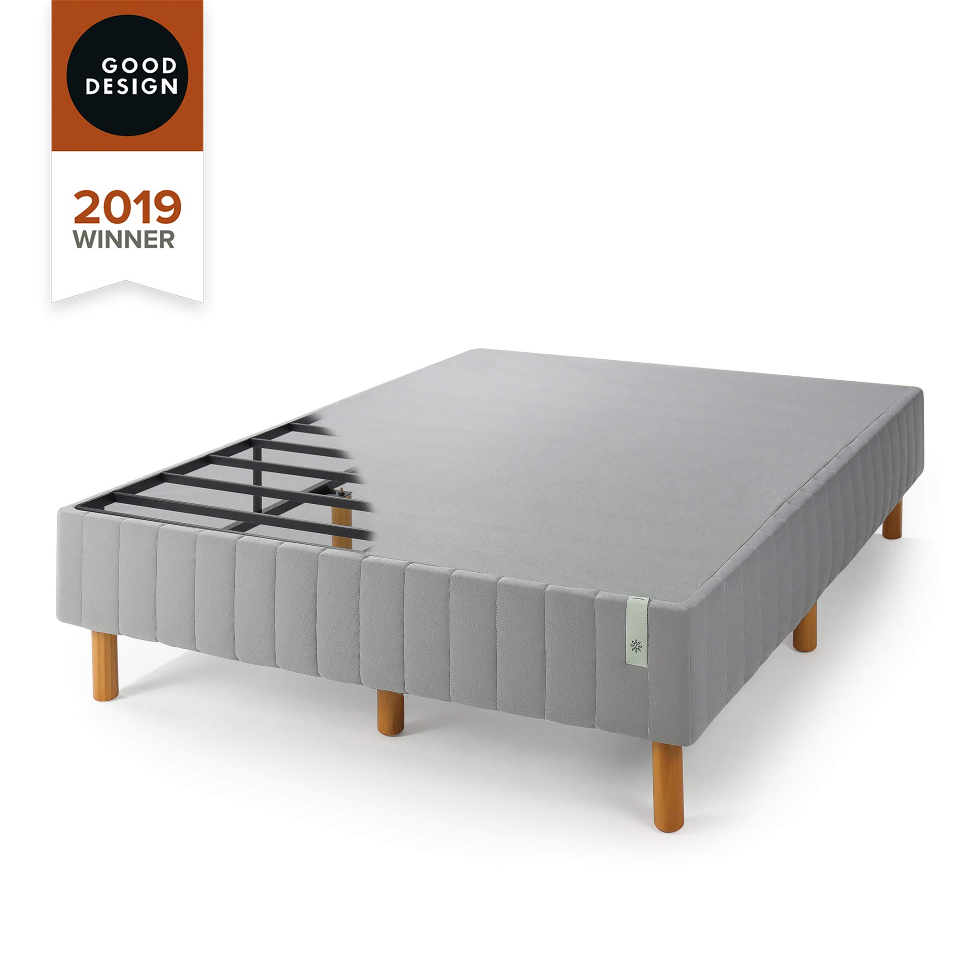 ZINUS GOOD DESIGN Award Winner Justina Metal Mattress Foundation / 16 Inch Platform Bed / No Box Spring Needed, Full Grey