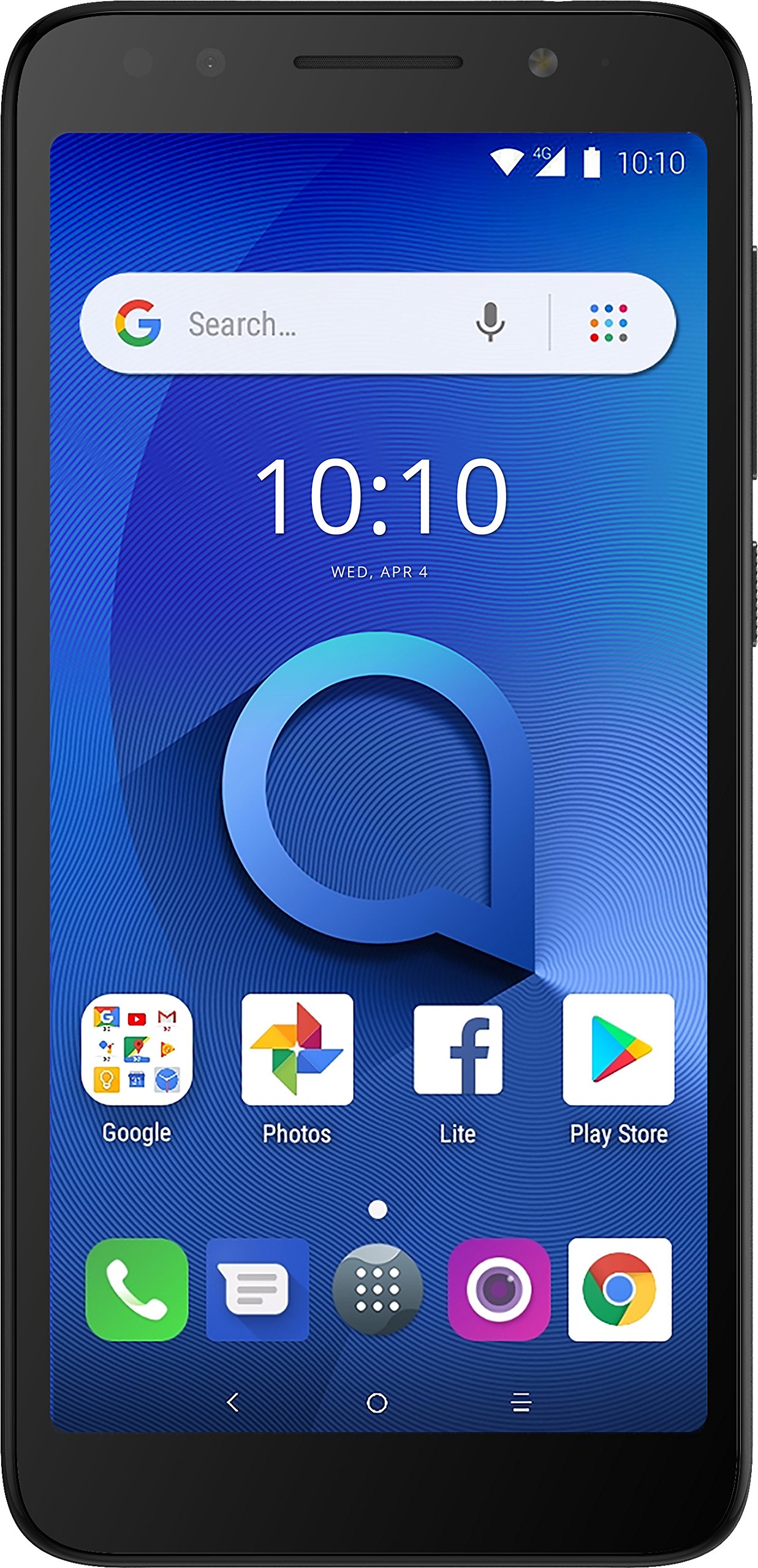 Alcatel 1X Unlocked Smartphone (AT&T/T-Mobile) - 5.3" 18:9 Display, Android Oreo (Go Edition), 8MP Rear Camera, 4G LTE - Dark Gray (U.S. Warranty)