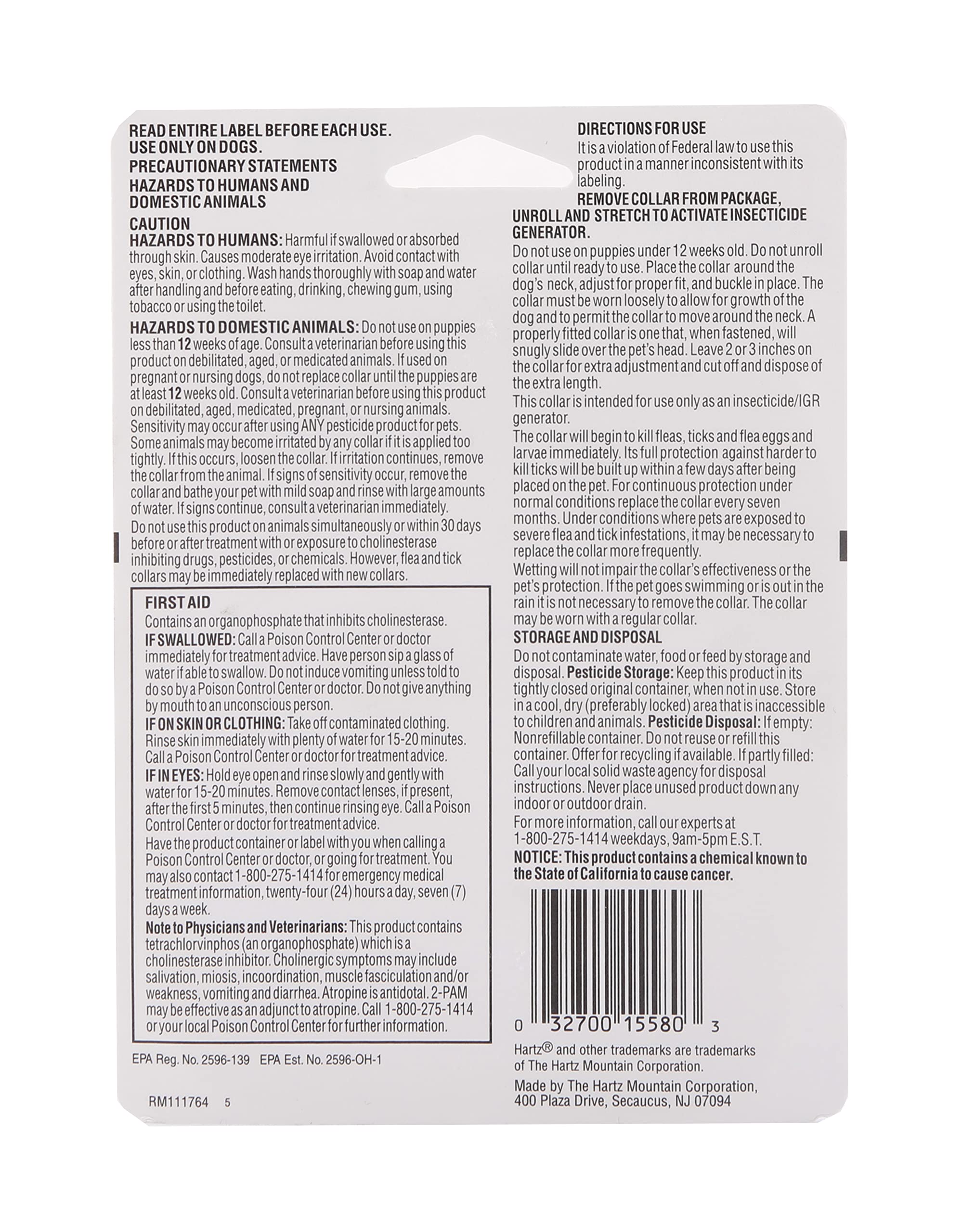 Hartz UltraGuard Pro Reflective Flea & Tick Collar for Dogs and Puppies, 7 Month Flea and Tick Prevention Per Collar, 2 Count