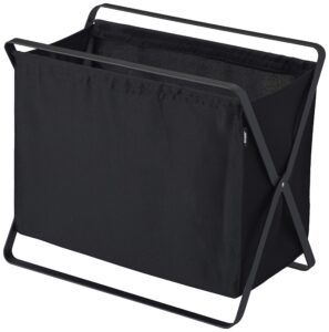 yamazaki home tower storage hamper black