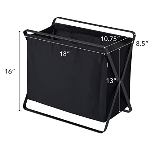 YAMAZAKI home Tower Storage Hamper Black