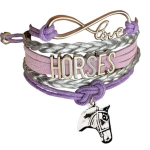 Infinity Collection Horse Gifts for Girls, Horse Bracelet, Horse Jewelry, Equestrian Gift, Horse Girl Gifts, Gifts for Horse Lovers, Horse Accessories, Horse Stuff for Women