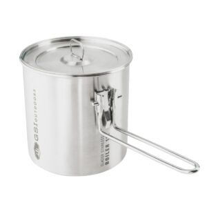 GSI Outdoors Glacier Stainless 1.1 L Boiler For Ultralight Backpacking and Camping