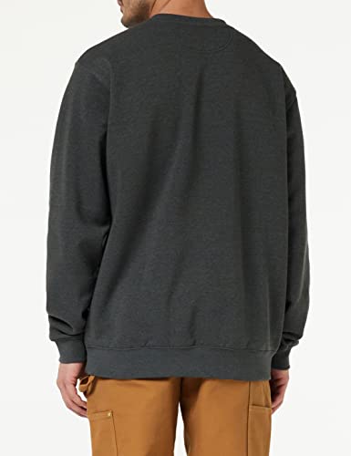 Carhartt mens Midweight Crewneck (Big & Tall) Sweatshirt, Carbon Heather, X-Large Big Tall US