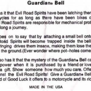 Guardian Bell Guitar Complete Motorcycle KIT W/Hanger & Wristband