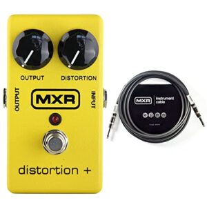 mxr m-104 distortion+ bundle mxr 10ft instrument cable