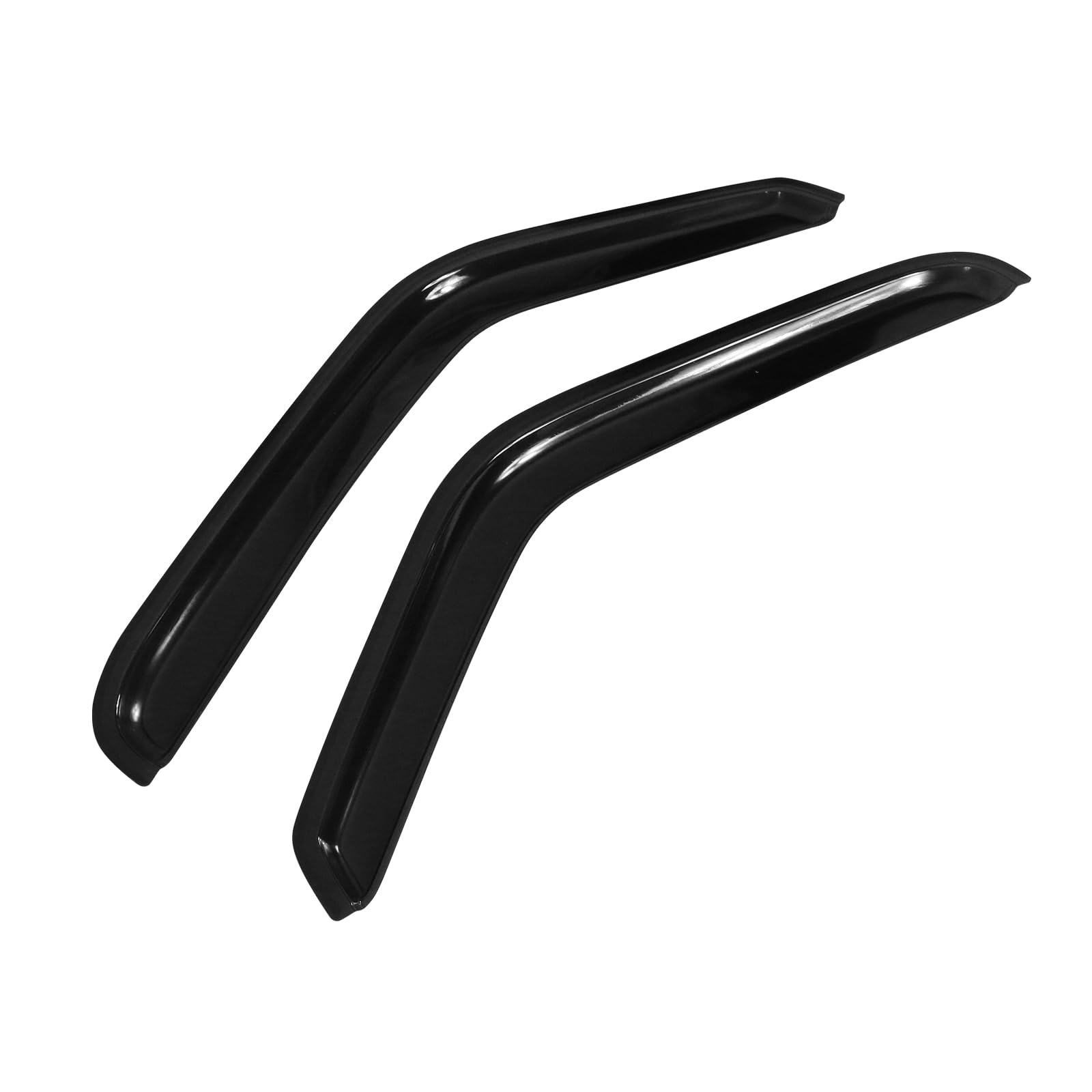 Window Visor Compatible with 1993-2011 Ford Ranger Mazda, in Channel Style Dark Smoke Tint Acrylic Shade Rain Sun Guard Wind Vent Air Deflector by IKON MOTORSPORTS, 1994 1995 1996 1997 1998 1999