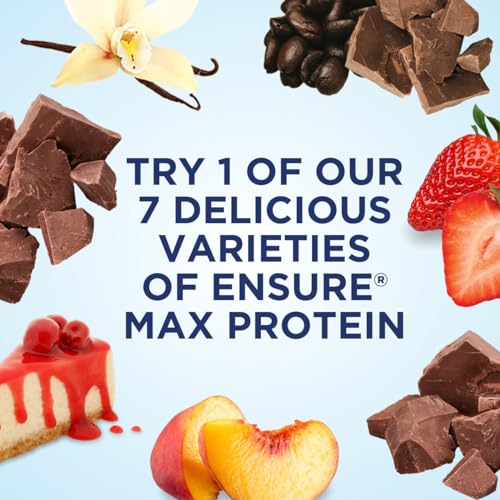 Ensure Max Protein Milk Chocolate Nutrition Shake | 30g Protein, 1g Sugar, 4g Fiber Blend | 4 Pack