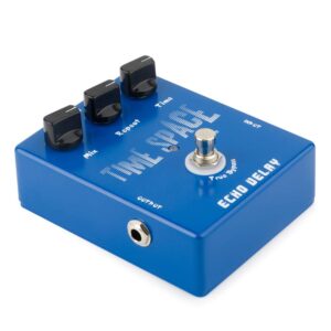 Caline Echo Delay Guitar Effects Pedal Time Space Bass Distortion True Bypass Blue CP-17