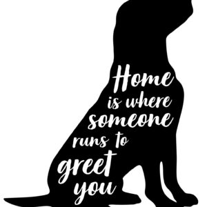 WallPops DWPK2904 Home is Where Someone Art Kit Wall Decal, Black