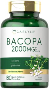 carlyle bacopa monnieri capsules | 180 capsules | gluten free supplement