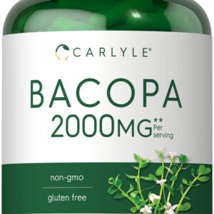 Carlyle Bacopa Monnieri Capsules | 180 Capsules | Gluten Free Supplement