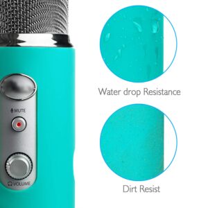 YOUSHARES Blue Yeti Protector - Full Protection Silicon Cover for Yeti & Yeti Pro Microphone (Jade Green)