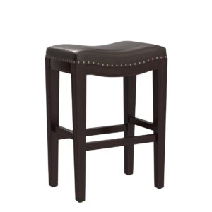 Christopher Knight Home Avondale Backless Faux Leather Counter Stools, 2-Pcs Set, Brown