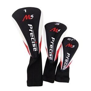 Left Handed M5 Golf Club Set for Tall Men, Black/Red