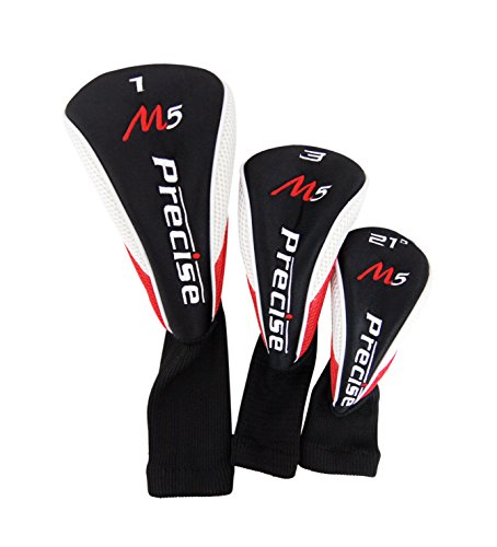 Left Handed M5 Golf Club Set for Tall Men, Black/Red