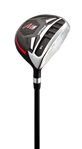 Left Handed M5 Golf Club Set for Tall Men, Black/Red