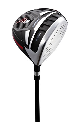 Left Handed M5 Golf Club Set for Tall Men, Black/Red