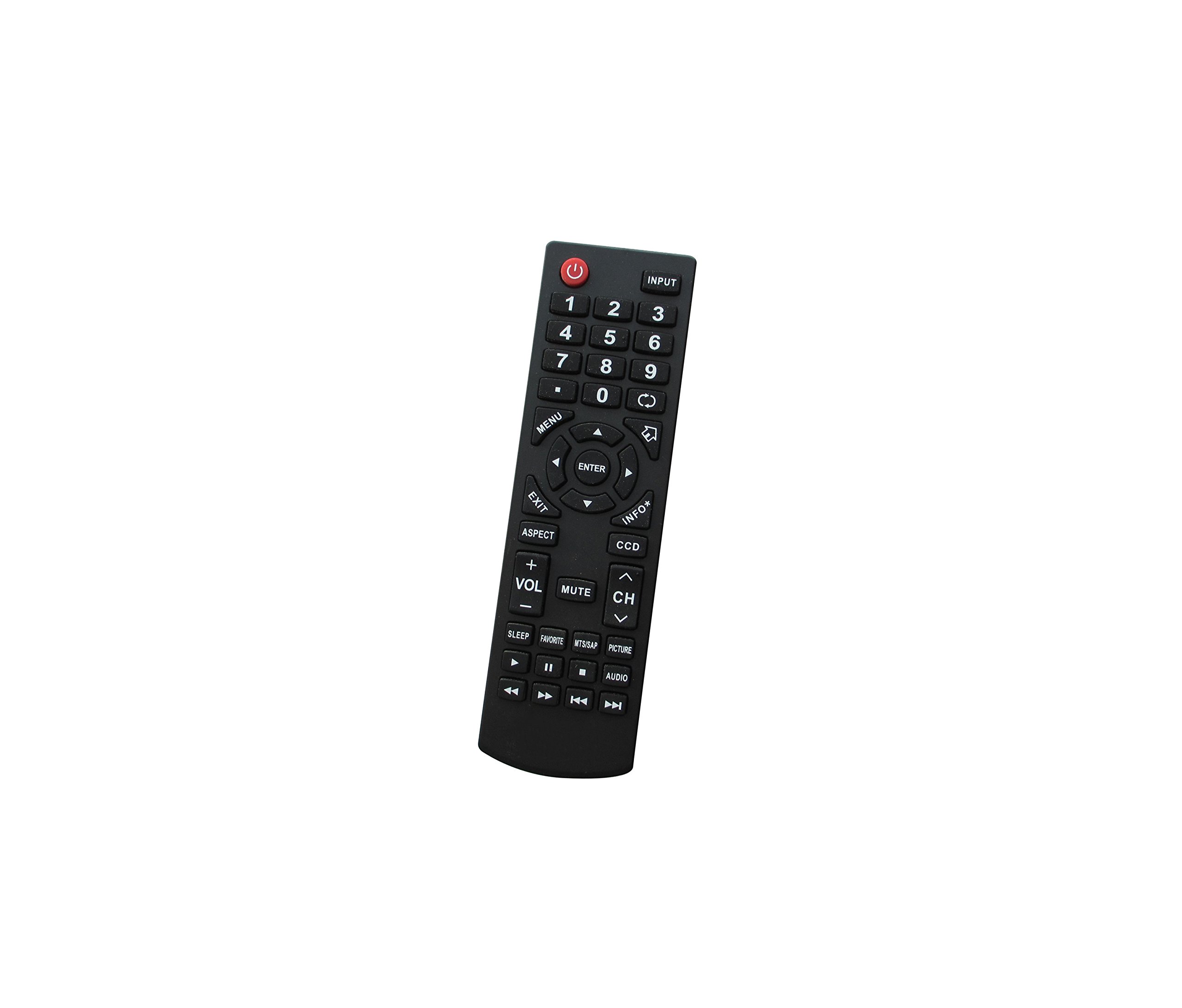 Hotsmtbang Replacement Remote Control Compatible for Insignia NS-LTDVD26-09 NS-LTDVD32-09 NS-LDVD19Q-10A NS-LDVD26Q-10A NS-LDVD32Q-10A NS-LTDVD19-09 NS-19LD120A13 LCD LED HDTV TV